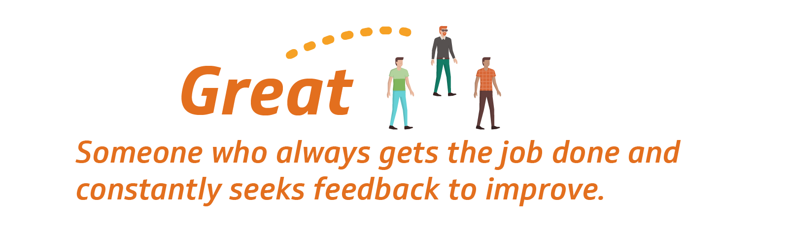 Great work performace- always seeking feedback