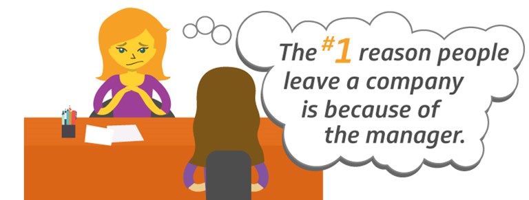 Employees usually leave a company because..