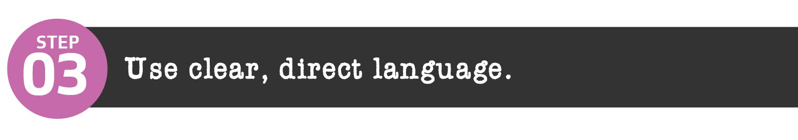 Use clear, direct language in your job description