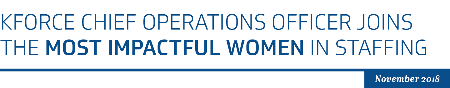 Kforce COO Joins Most Impactful Women in Staffing