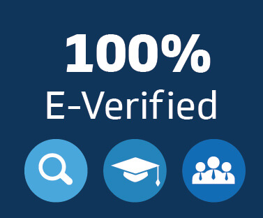 100 percent e-verified