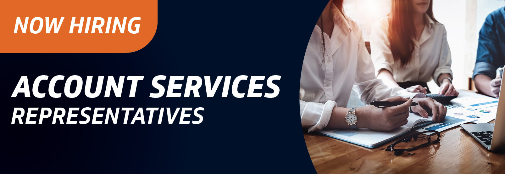 Now Hiring Acount Services Representatives